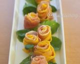 コリンキーと生ハムで薔薇サラダ作り方8写真