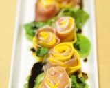 コリンキーと生ハムで薔薇サラダ作り方10写真