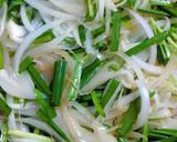 玉ねぎニラ卵とじ♪煮こごりコラーゲンと☆作り方3写真