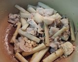 牛蒡と豆苗の♪豚バラ中華炒め作り方2写真