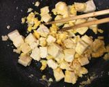 糖質制限♪包丁不要♪和洋中な豆腐の卵とじ作り方4写真