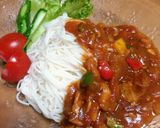 ツナ＆トマト缶＆ピーマンの夏カレー素麺♡作り方7写真