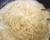 うまうま濃厚、めんたいクリームパスタ。作り方4写真