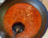 茄子と挽肉のトマトパスタ作り方4写真