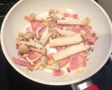 *ベーコンとキノコの醤油マヨパスタ*作り方3写真