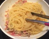 *ベーコンとキノコの醤油マヨパスタ*作り方6写真