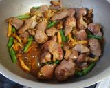 砂肝とインゲン豆のバター醤油炒め♪作り方6写真