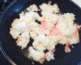 しゃきしゃきレタスの♡ねぎ塩レモン炒飯作り方2写真
