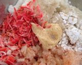 胡麻衣のはんぺん入りサイコロ海老カツ♡作り方1写真
