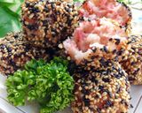 胡麻衣のはんぺん入りサイコロ海老カツ♡作り方5写真