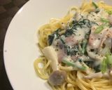 ベーコンとほうれん草クリームパスタ作り方4写真