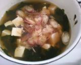 簡単 朝食 みょうがと 豆腐の すまし汁作り方3写真