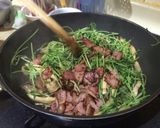 豆苗炒め作り方6写真