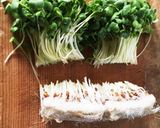 かいわれ大根とかまぼこのわさび醤油サラダ作り方1写真