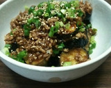 丼にも！茄子とそぼろの甘辛とろとろ炒め♪作り方8写真