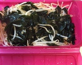 ルクエでさっぱりもやしとわかめのナムル〜作り方3写真