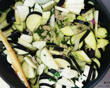 なすとセロリのミートソース風作り方5写真