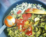なすとセロリのミートソース風作り方7写真