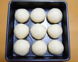 卵と牛乳HBふわふわ粒あんパンちぎりパン作り方8写真