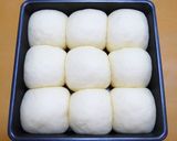 卵と牛乳HBふわふわ粒あんパンちぎりパン作り方9写真