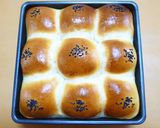 卵と牛乳HBふわふわ粒あんパンちぎりパン作り方12写真