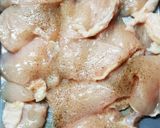 鶏むね肉のさっぱり梅酢照り焼き✩作り方1写真