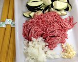 絶品!ナスとひき肉のスパゲティ作り方1写真