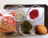 ジャコと紅生姜の高菜チャーハン作り方1写真