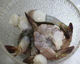 渡り蟹と海老のトマトクリームパスタ作り方2写真