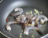 渡り蟹と海老のトマトクリームパスタ作り方4写真