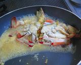 渡り蟹と海老のトマトクリームパスタ作り方7写真