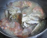 渡り蟹と海老のトマトクリームパスタ作り方6写真