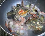 渡り蟹と海老のトマトクリームパスタ作り方5写真