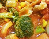 ⭐野菜たっぷりチキンのトマト煮⭐作り方2写真