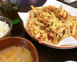 たこと新しょうがとごぼうのかき揚げ作り方6写真