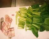 小松菜の中華風バター炒め作り方1写真