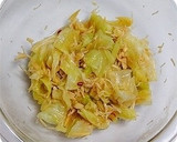 旨味たっぷり♪ キャベツと帆立の中華和え作り方3写真