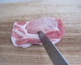 豚肉のマスタードクリームソテー作り方1写真
