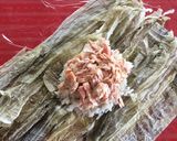 海苔のかわりに*おぼろ昆布で*おにぎらず作り方2写真