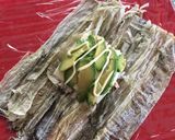 海苔のかわりに*おぼろ昆布で*おにぎらず作り方4写真