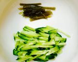 美味しそ☆きゅうり＆茎わかめ作り方1写真