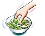 【ヘルシー】サラダ作り方1写真
