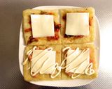 鮭マヨ&キムチの簡単 油揚げピザ作り方2写真