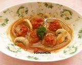 簡単✿とまモンスープにんにくミートボール作り方6写真