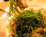ひらめと切り昆布のカルパッチョ和え〜作り方4写真