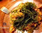 ひらめと切り昆布のカルパッチョ和え〜作り方5写真