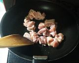 ズッキーニと鶏肉のカラフル味噌炒め♪作り方5写真