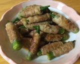 おくらの豚肉巻き！作り方5写真