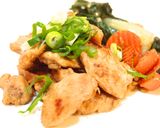 鶏肉のワサビ醤油炒め〜レモン風味作り方6写真