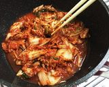 韓国料理 鯖キムチチゲ作り方2写真